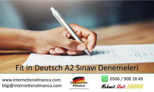 Fit in Deutsch A2 Sınavı Denemeleri