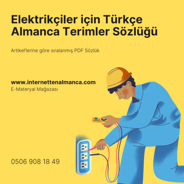 Elektrikçiler İçin Almanca - Türkçe Terimler Sözlüğü